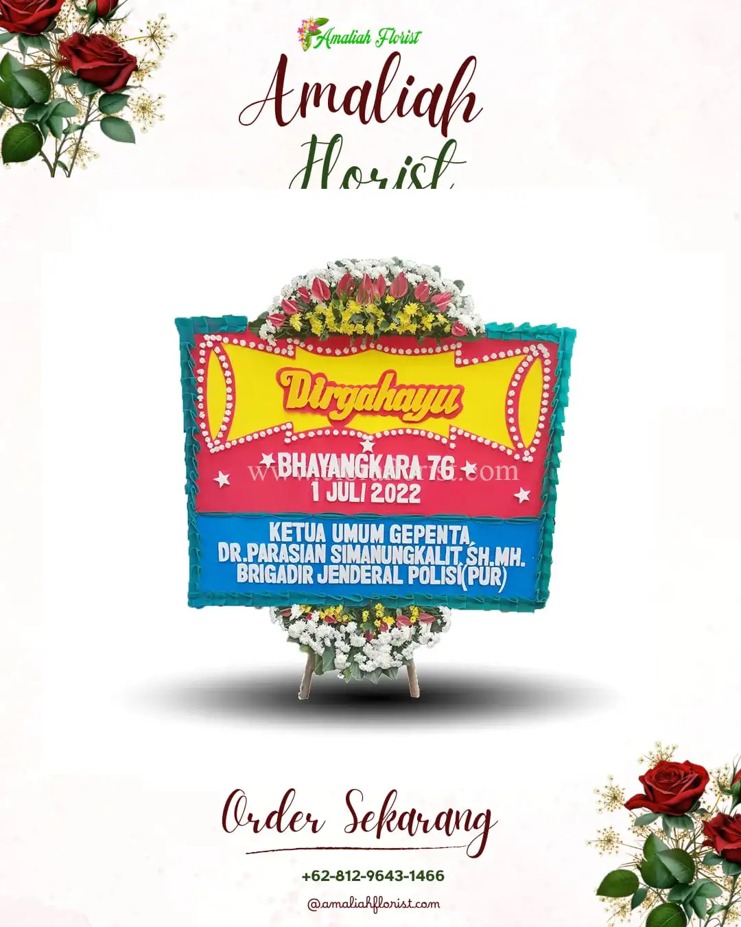 Papan Bunga HUT Ulang Tahun Simpang Mamplam